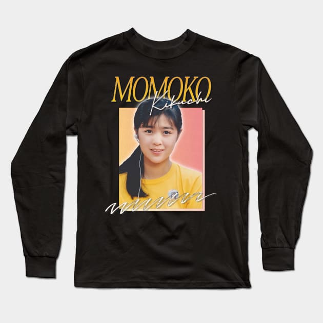 Momoko Kikuchi / Retro 80s Design Long Sleeve T-Shirt by DankFutura